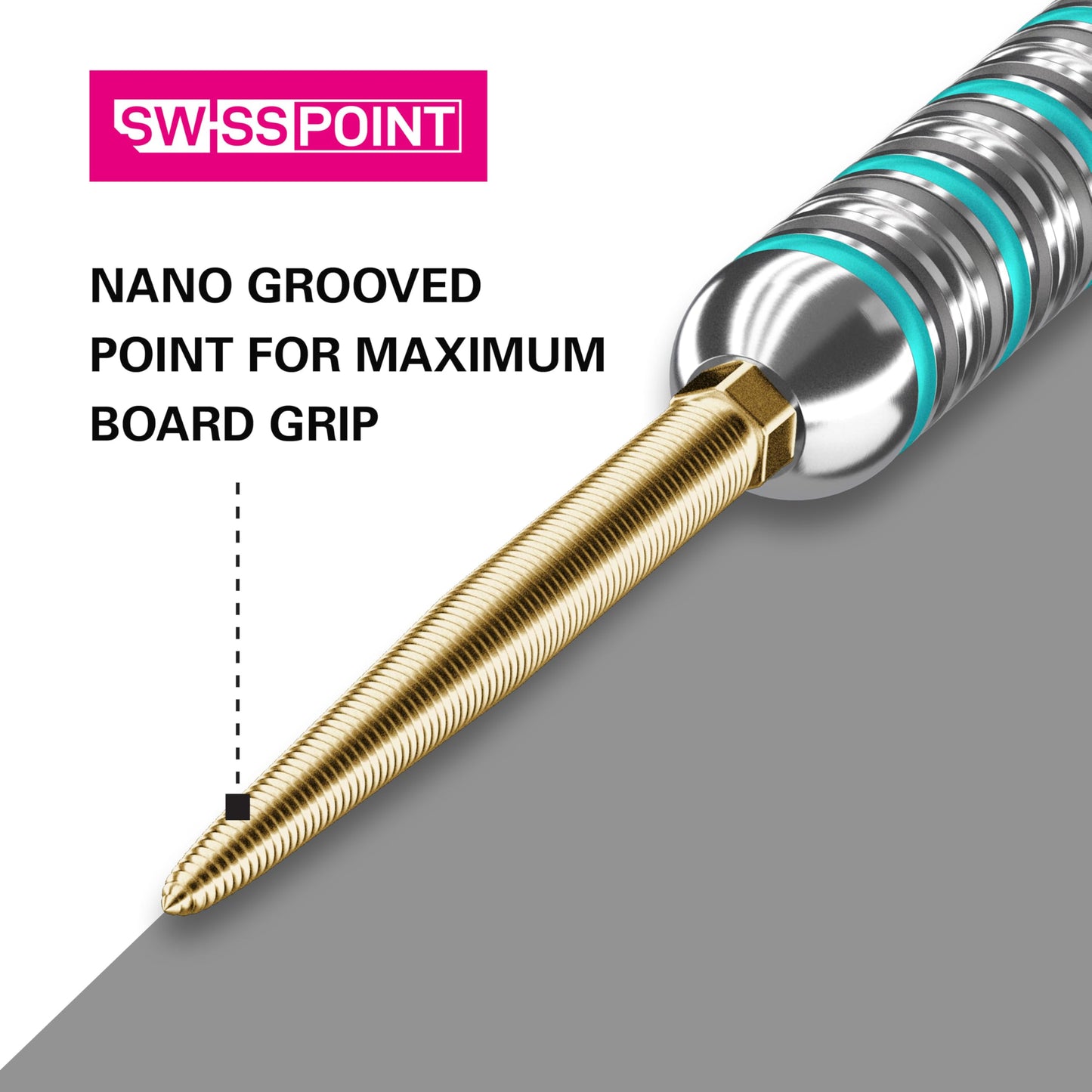 TARGET Darts Swiss Points, Nano Swiss Point Dart Tips (3 Pack Set of Tips) Change Dart Points, Professional Darts Accessories