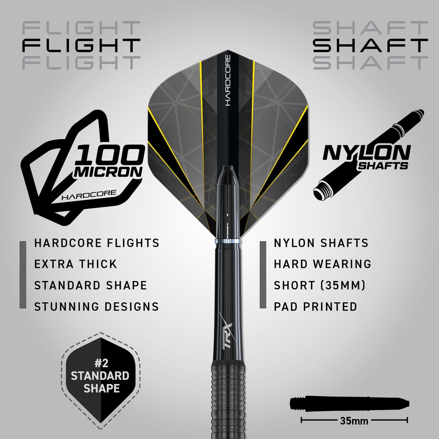 RED DRAGON Darts – Seren Onyx Series - 90% Tungsten Professional Steel tip Darts Set with Dart Flights and Dart Shafts (Stems) - Available in Four Styles - Available in 21g, 22g, 23g, 24g & 25g