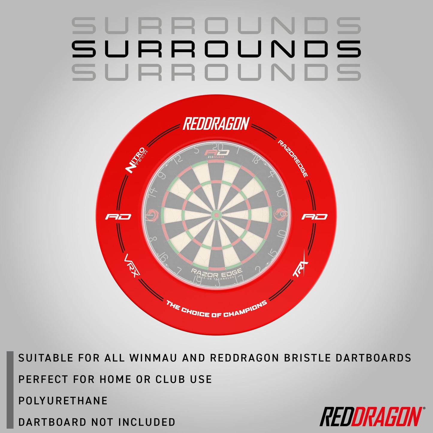 Red Dragon Dartboard Surround