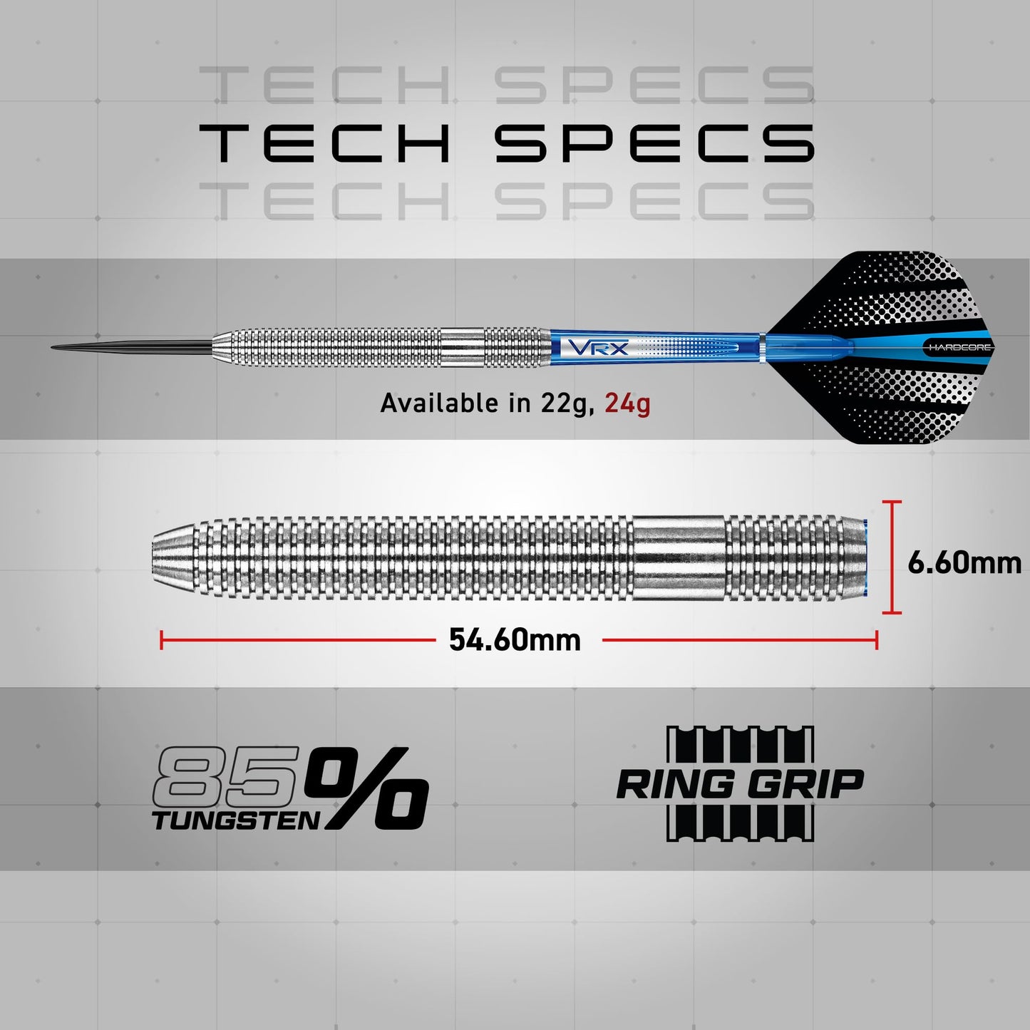 RED DRAGON Darts – Defenders Series - Professional 85% Tungsten Darts Set with Dart Flights and Dart Shafts (Stems) - Available in Triton Soft Tip 19g barrel / 21g Full Weight and Steel Tip 22g & 24g