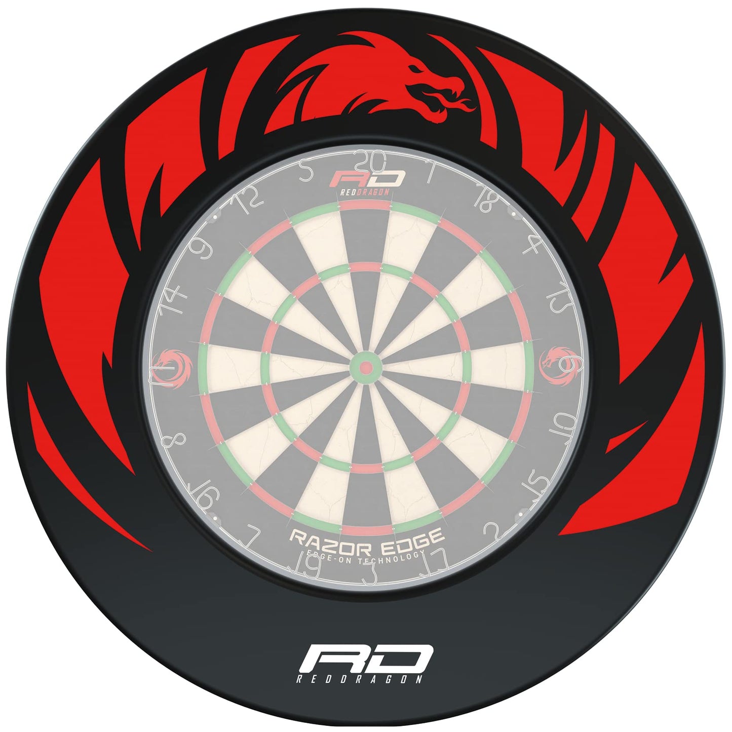 Red Dragon Professional Dartboard Sets - Tournament Standard quality and Durable Surround with 2x Sets Steel Tip Darts