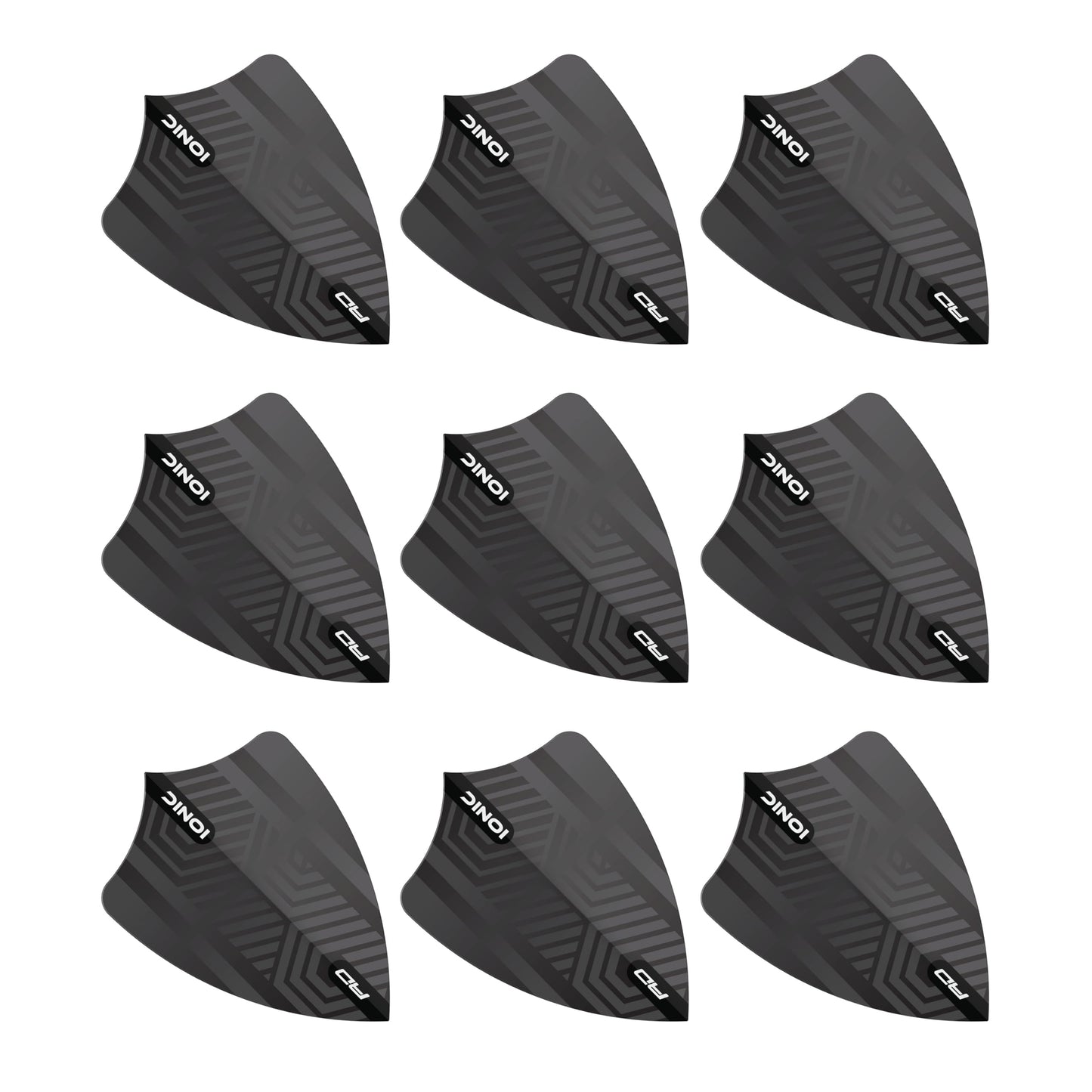 RED DRAGON Hardcore Freestyle Dart Flights- 3 Sets Per Pack (9 Dart Flights in total)