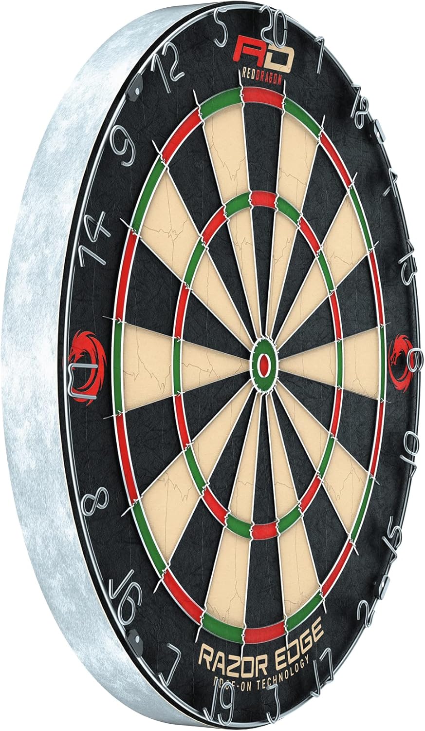 RED DRAGON RazorEdge Tournament Approved Professional Standard Premium Bristle Dartboard