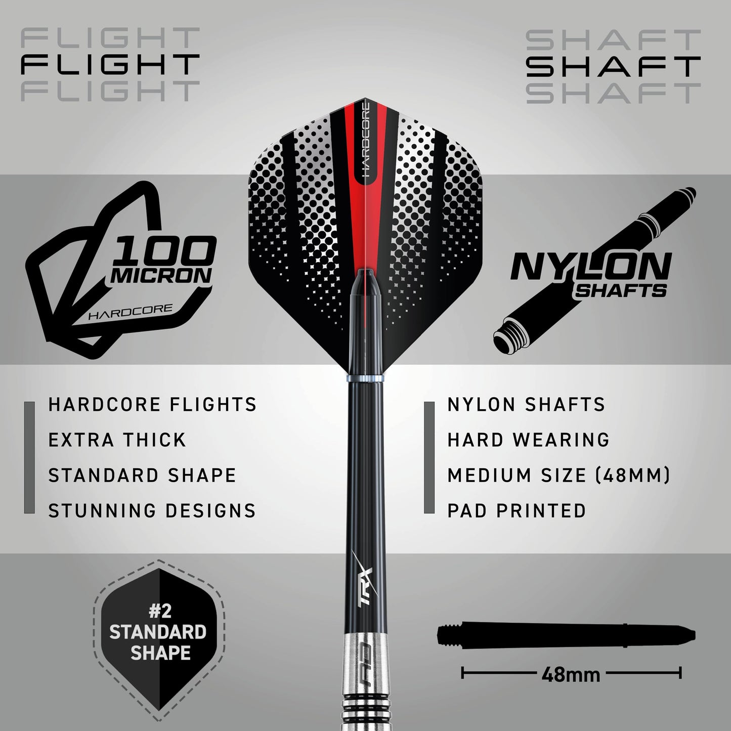 RED DRAGON Darts – Sidewinder Series – Professional 80% Tungsten Darts Set with Dart Flights and Shafts – Available in 23, 25, 27g & 30 grams