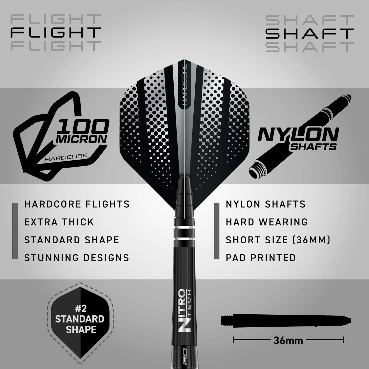 RED DRAGON Razor Edge Extreme Professional Tungsten Darts Set with Flights and Stems