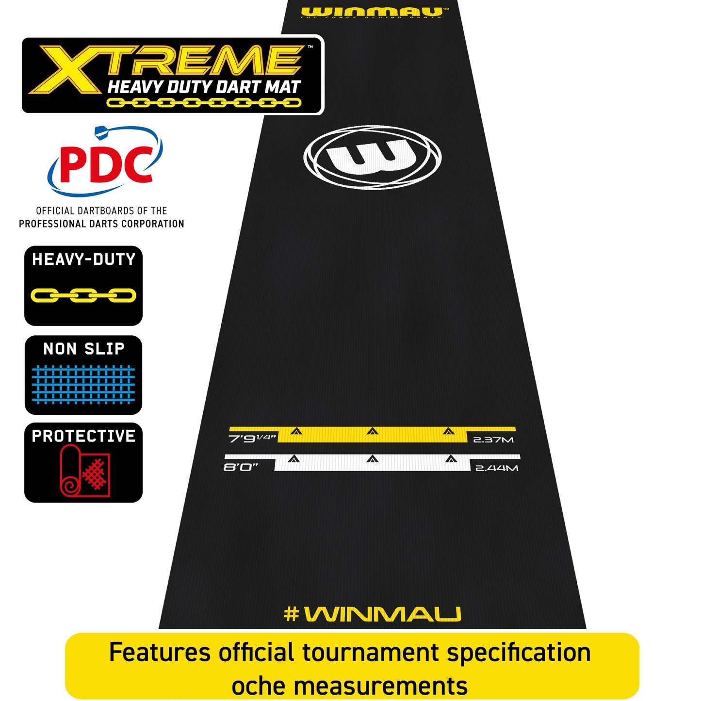 Winmau Darts Mats - with oche lines and protection for your floor