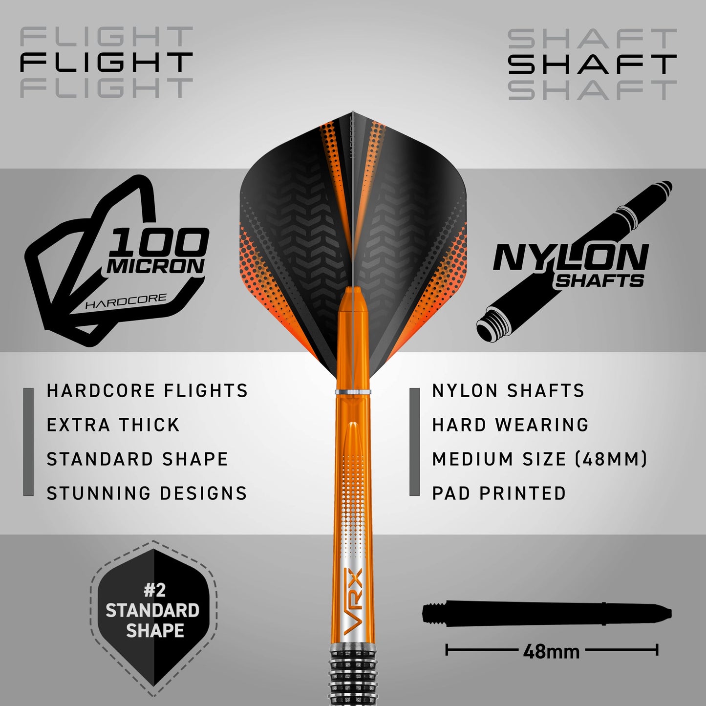 RED DRAGON Amberjack Tungsten Darts Set with Darts Flights & Dart Stems (Shafts) – Professional 90% Tungsten Premium Darts Set – Available in 22g, 23g, 24g, 25g, 26g, 27g, 28g, 30g