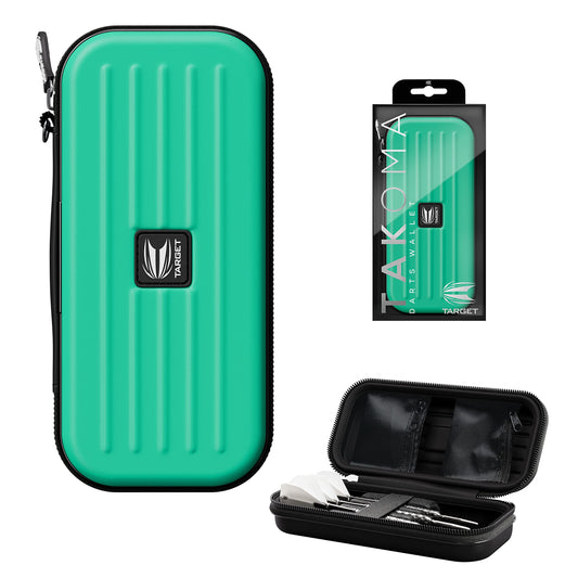 TARGET Darts Takoma Dart Case Wallet, Regular Size, Blue | Store 3 Fully Assembled Darts & Accessories | Dart Holder with Zip Lock Pouches, Store Flights, Shafts & Swiss Points