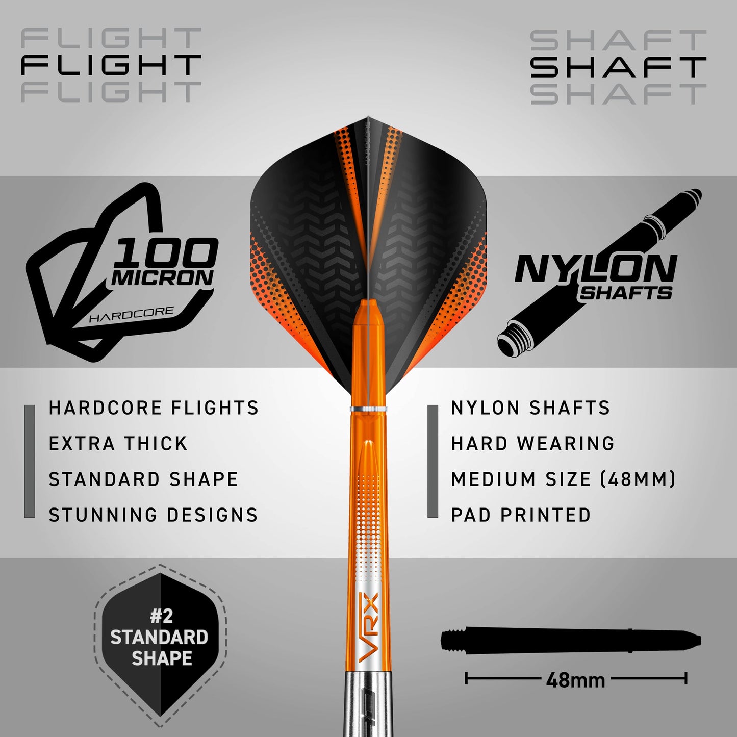 RED DRAGON Amberjack Tungsten Darts Set with Darts Flights & Dart Stems (Shafts) – Professional 90% Tungsten Premium Darts Set – Available in 22g, 23g, 24g, 25g, 26g, 27g, 28g, 30g