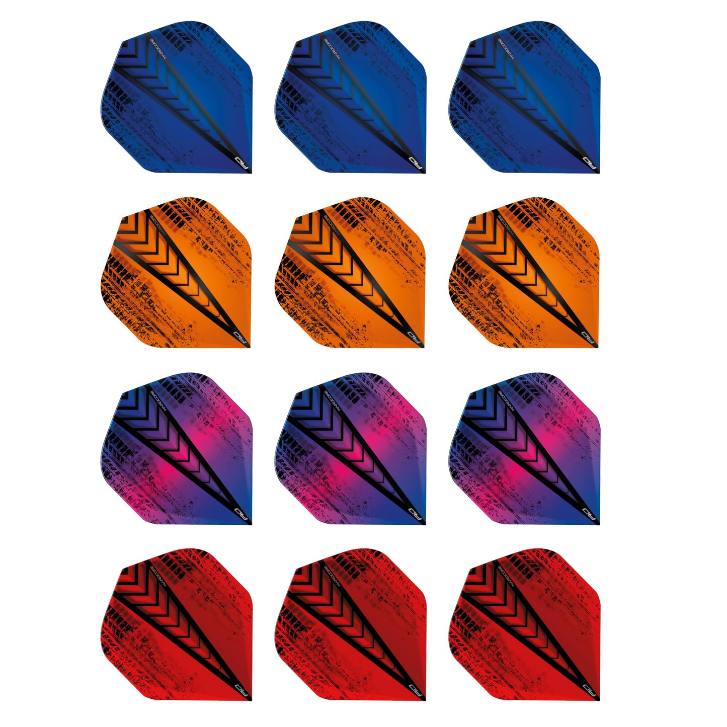 RED DRAGON Hardcore Selection Pack Extra Thick Standard Dart Flights