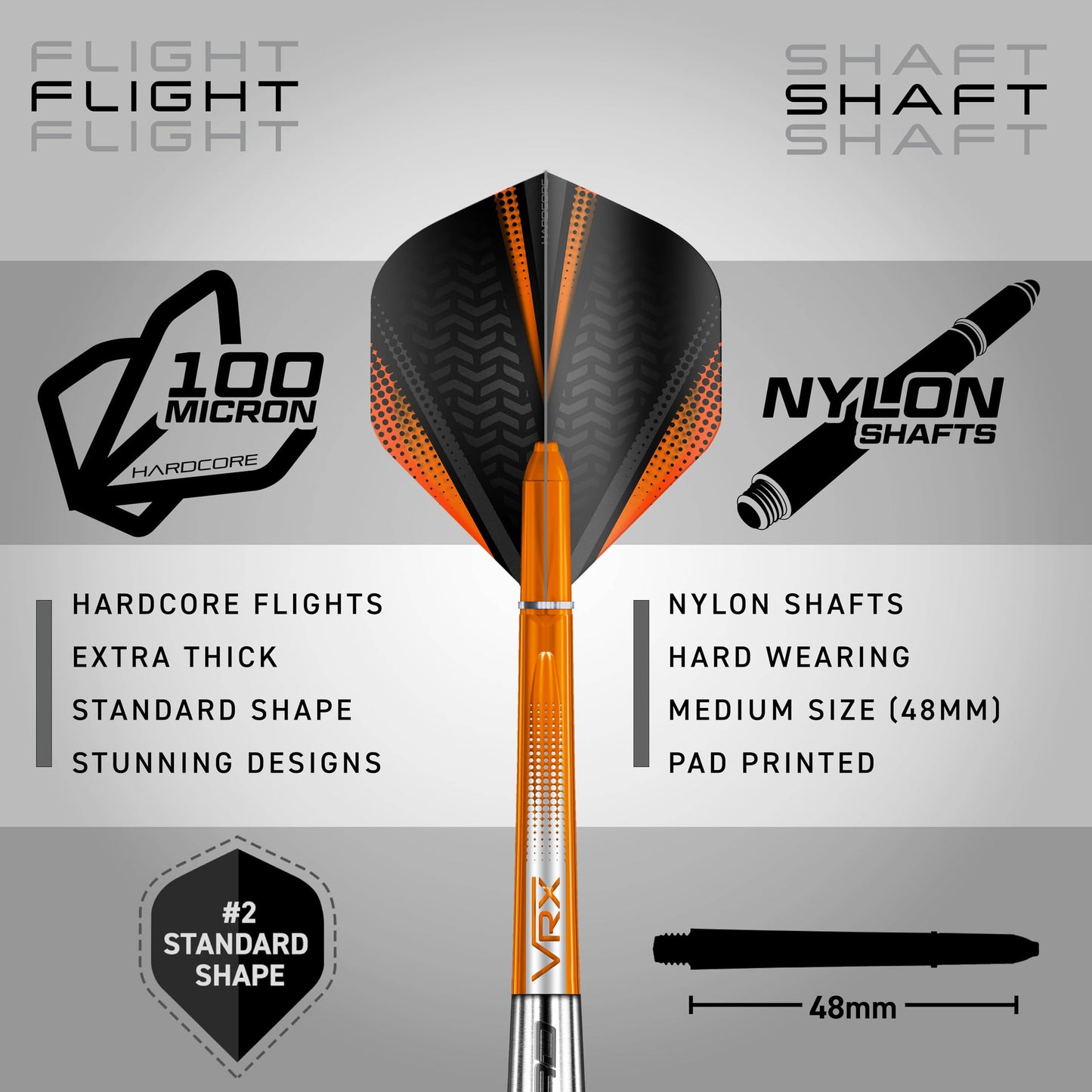 RED DRAGON Amberjack Tungsten Darts Set with Darts Flights & Dart Stems (Shafts) – Professional 90% Tungsten Premium Darts Set – Available in 22g, 23g, 24g, 25g, 26g, 27g, 28g, 30g