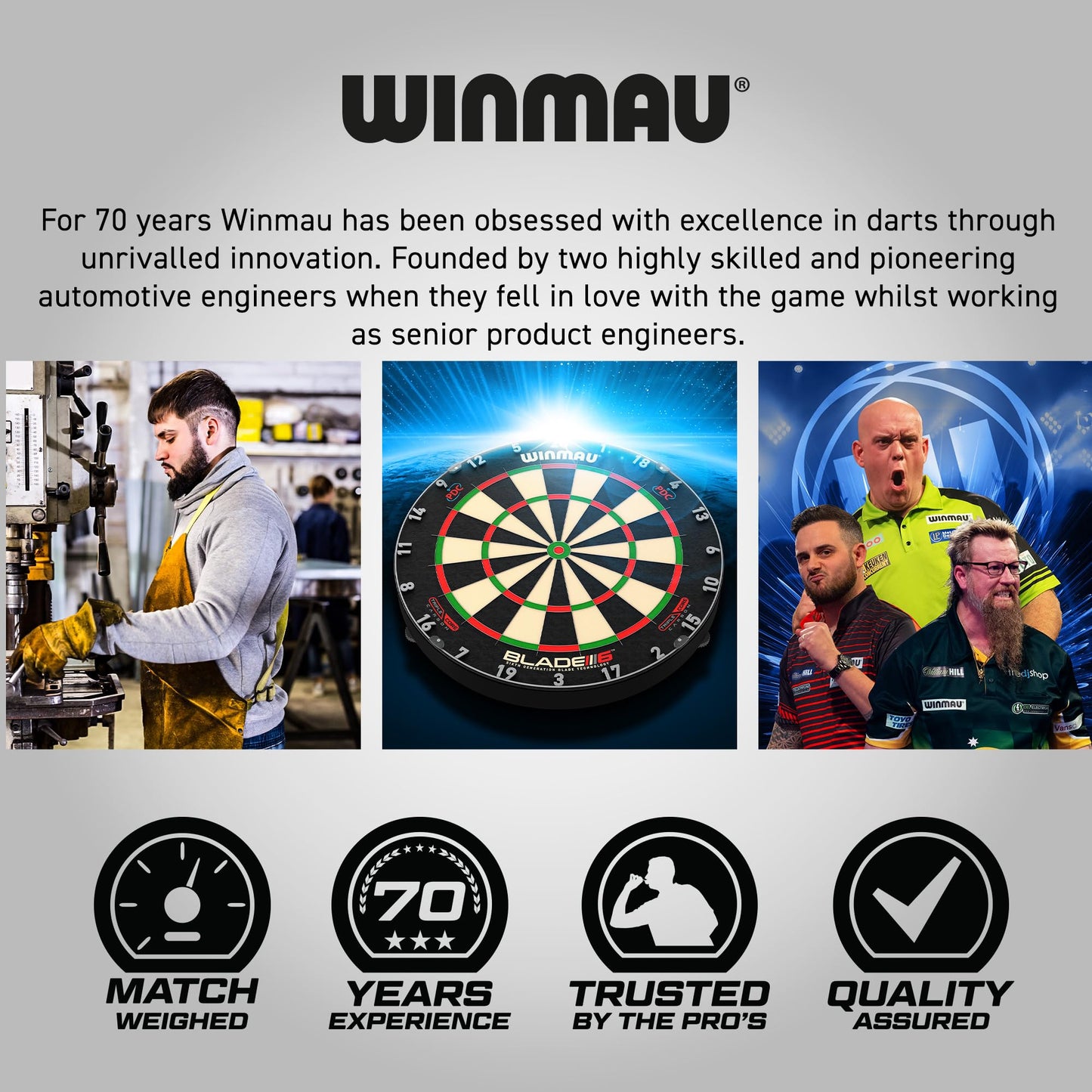 WINMAU Michael Van Gerwen MvG Gift Set - 50 Piece Dart Set with 4 Shafts, 4 Flights Plus Accessories