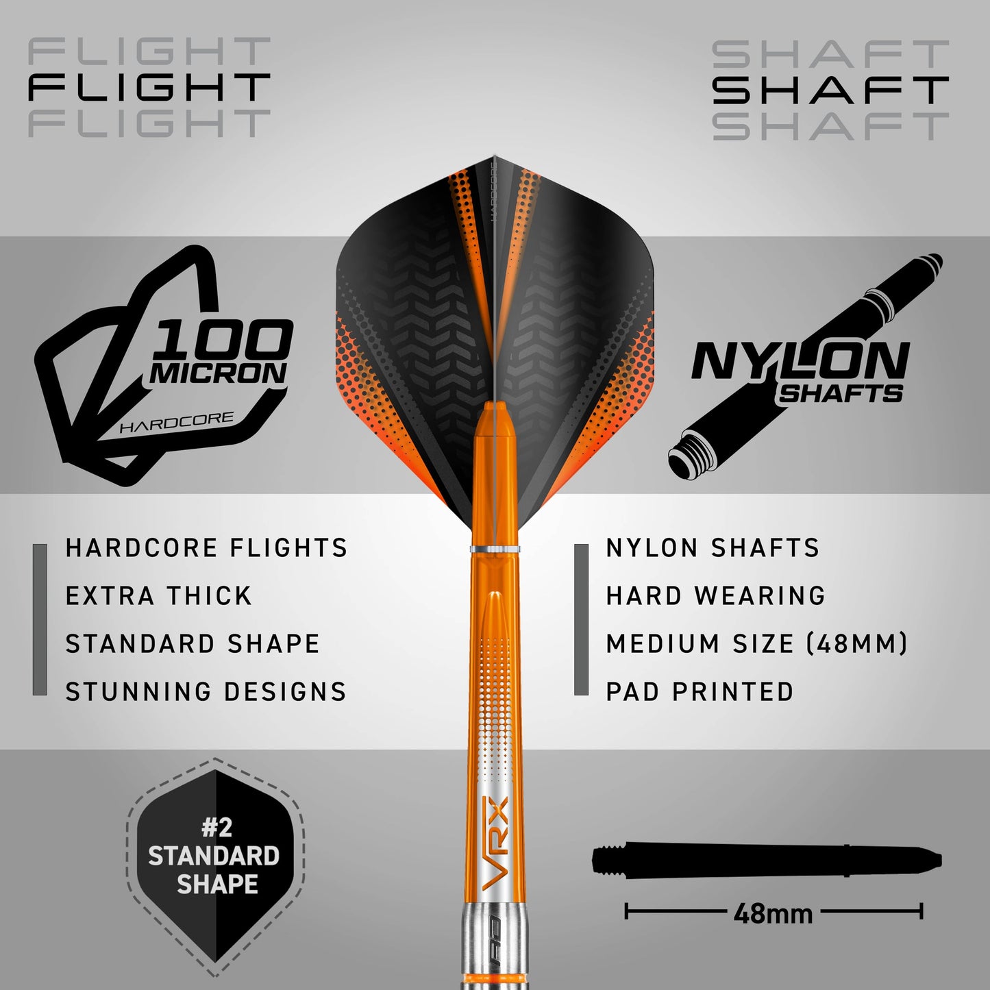 RED DRAGON Amberjack Tungsten Darts Set with Darts Flights & Dart Stems (Shafts) – Professional 90% Tungsten Premium Darts Set – Available in 22g, 23g, 24g, 25g, 26g, 27g, 28g, 30g