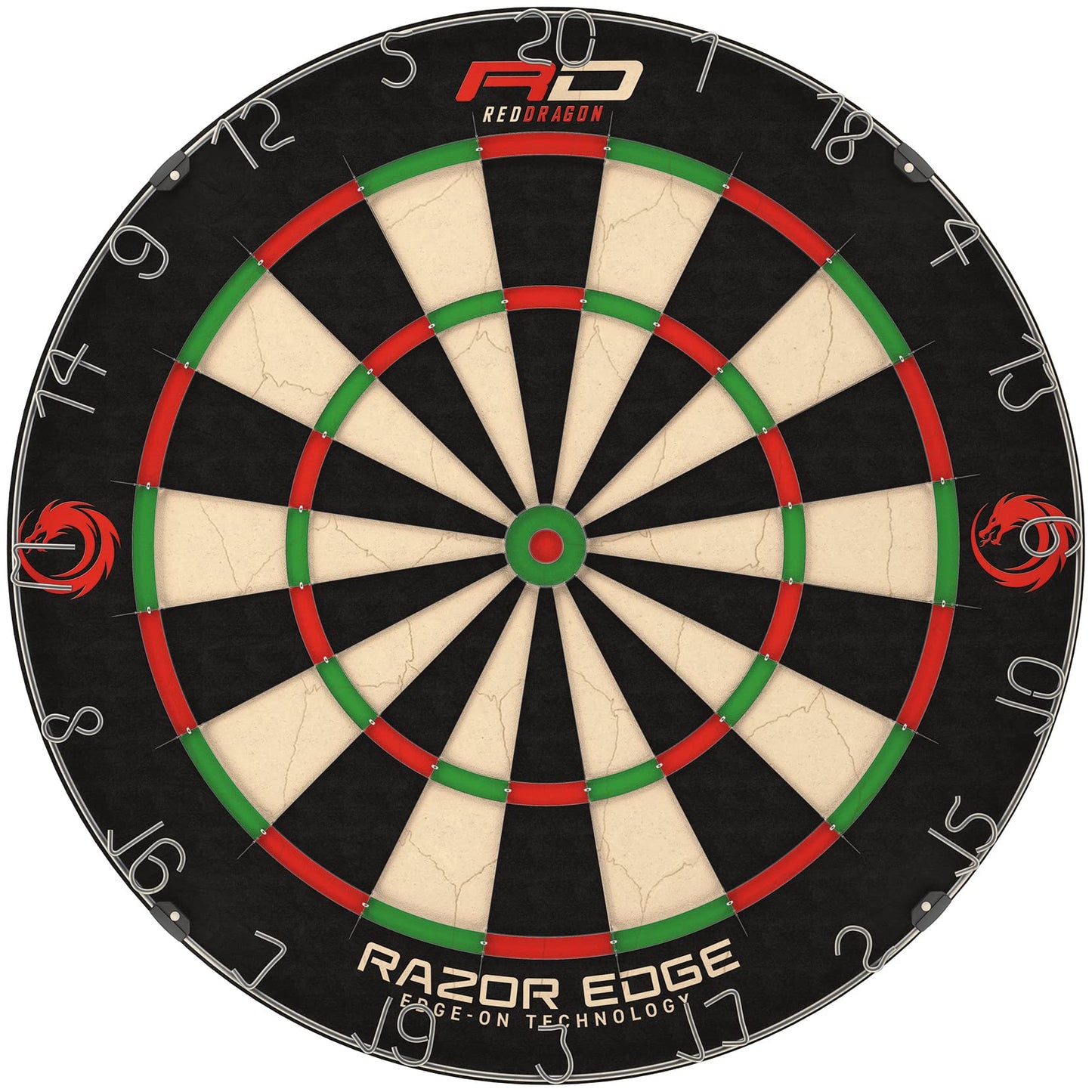 Red Dragon Professional Dartboard Sets - Tournament Standard quality and Durable Surround with 2x Sets Steel Tip Darts