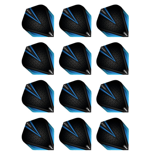 RED DRAGON Hardcore Radical Extra Thick Standard Dart Flights - 4 sets Per Pack (12 Dart Flights in total)