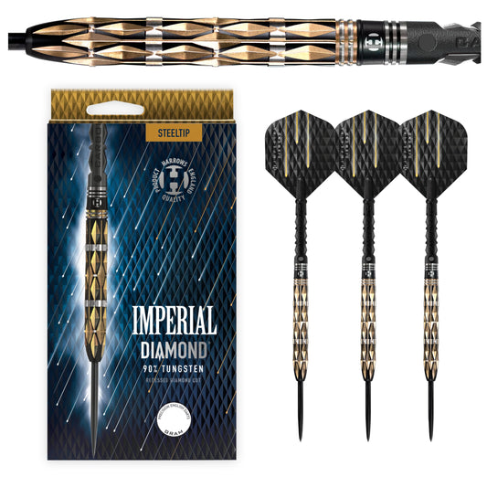 Harrows Imperial Diamond 90% Tungsten Steel Tip Darts