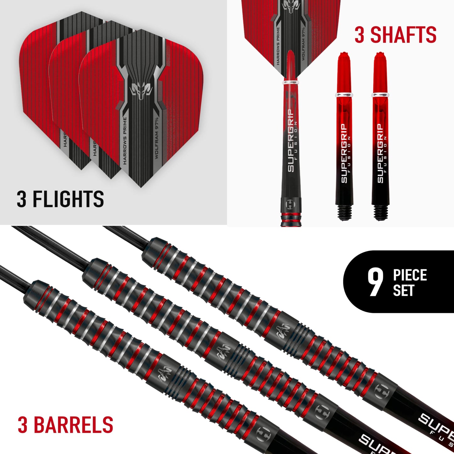 Harrows Wolfram Infinity 97% Tungsten Steel Tip Darts