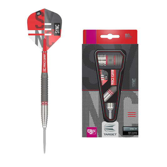 Target Darts Sync 80% Tungsten Swiss Point Steel Tip Darts Set