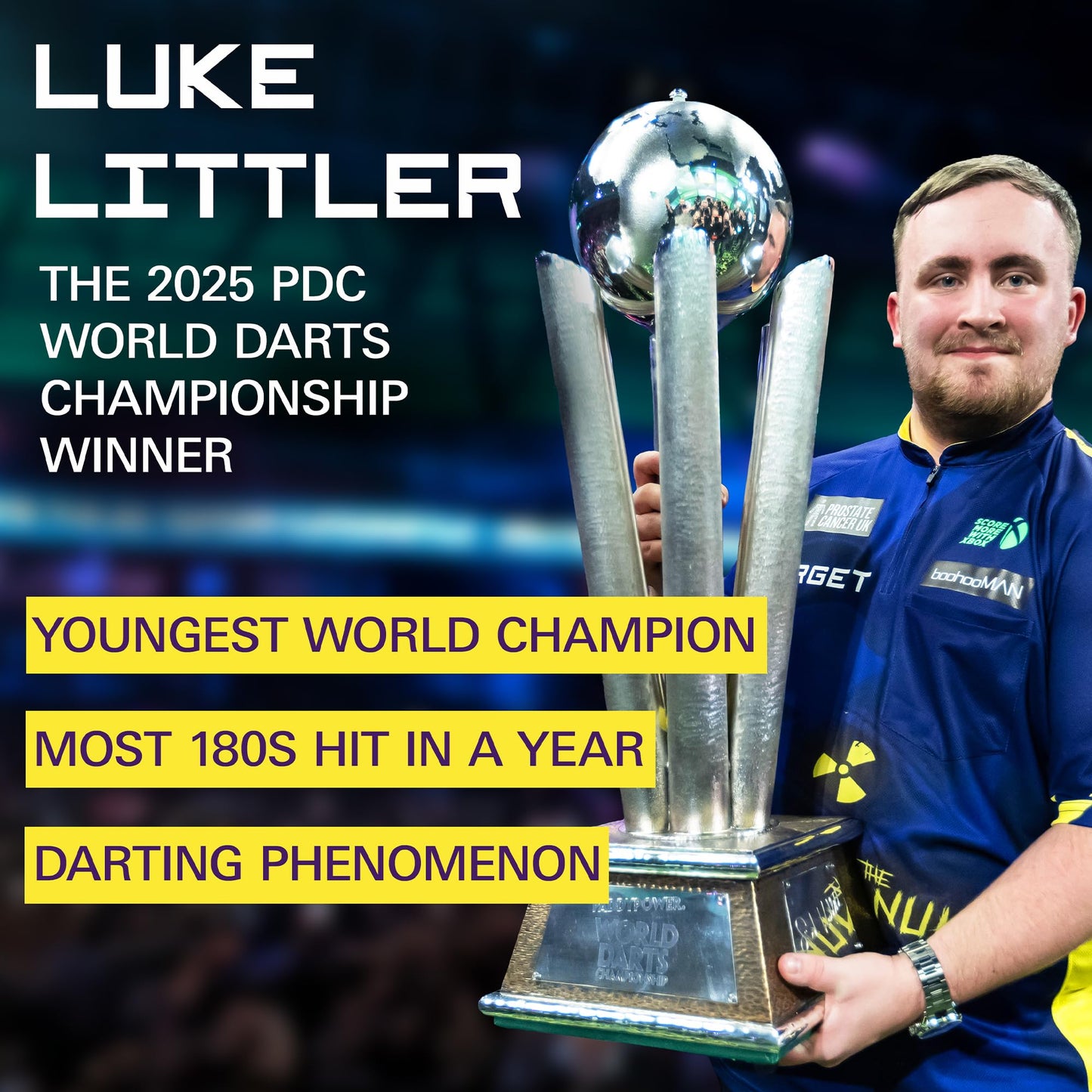 TARGET Darts Luke Littler Loadout 90% Tungsten Steel Tip Darts Set – Steel Tip Dart, The Nuke Player Edition Dart Set, Swiss Point Darts, SP Tool Included