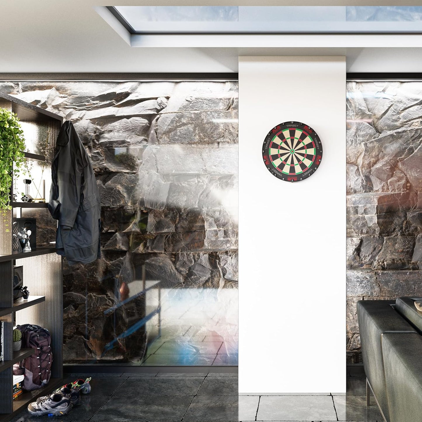TARGET Darts TOR Dartboard, Steel Tip Dart Board | Competition Standard Steel Tip Dartboards with Fixing Kit, Modern Rotational Number Ring, Premium Madagascan Sisal, Stainless Steel Thin Wire System