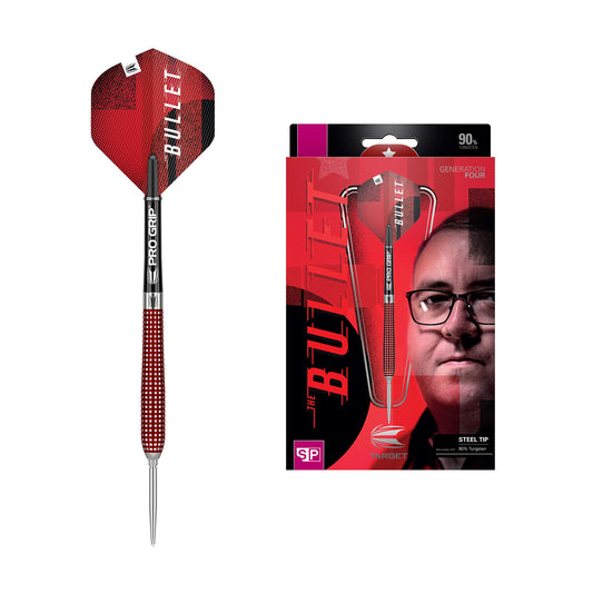 TARGET Darts Stephen Bunting Gen 4 12G/23G/25G 90% Tungsten Swiss Point Steel Tip Darts Set