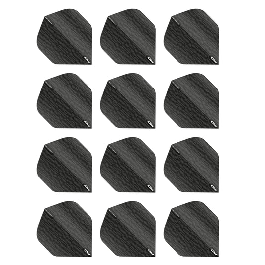 RED DRAGON Hardcore XT Patterned Extra Thick Standard Dart Flights - 4 sets Per Pack (12 Dart Flights in total)