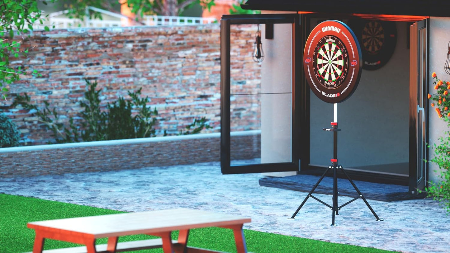WINMAU Xtreme Dartboard Stand 2.0 – Free Standing Portable Dart Board Stand