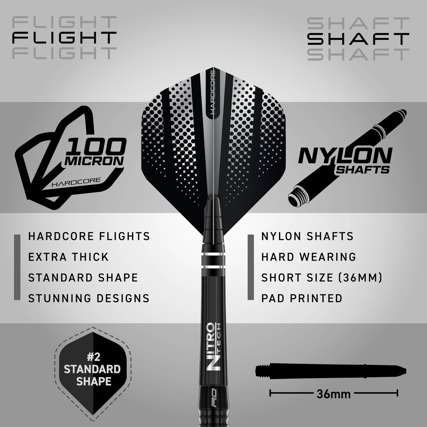 RED DRAGON Razor Edge Extreme Professional Tungsten Darts Set with Flights and Stems