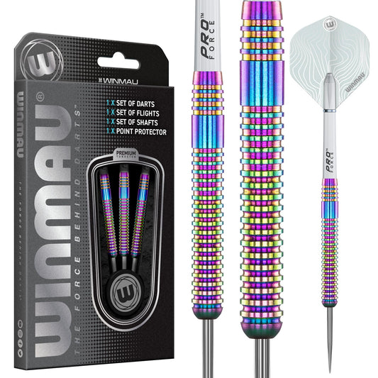 Solaris Pro Specialist Tungsten Steeltip Darts Set with Flights and Shafts (Stems)
