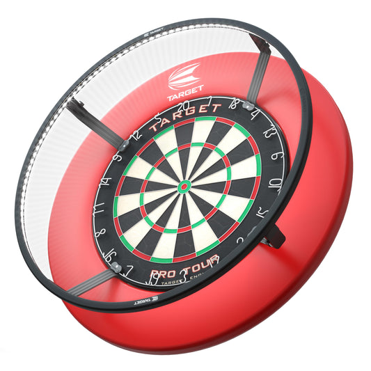 Target Darts Corona Vision Dartboard Lighting System, Black Frame | White LED Dart Board Surround Ring Light | Available with Pro Tour Dartboards Surround & Championship Dartboard, or Oche Dart Mat