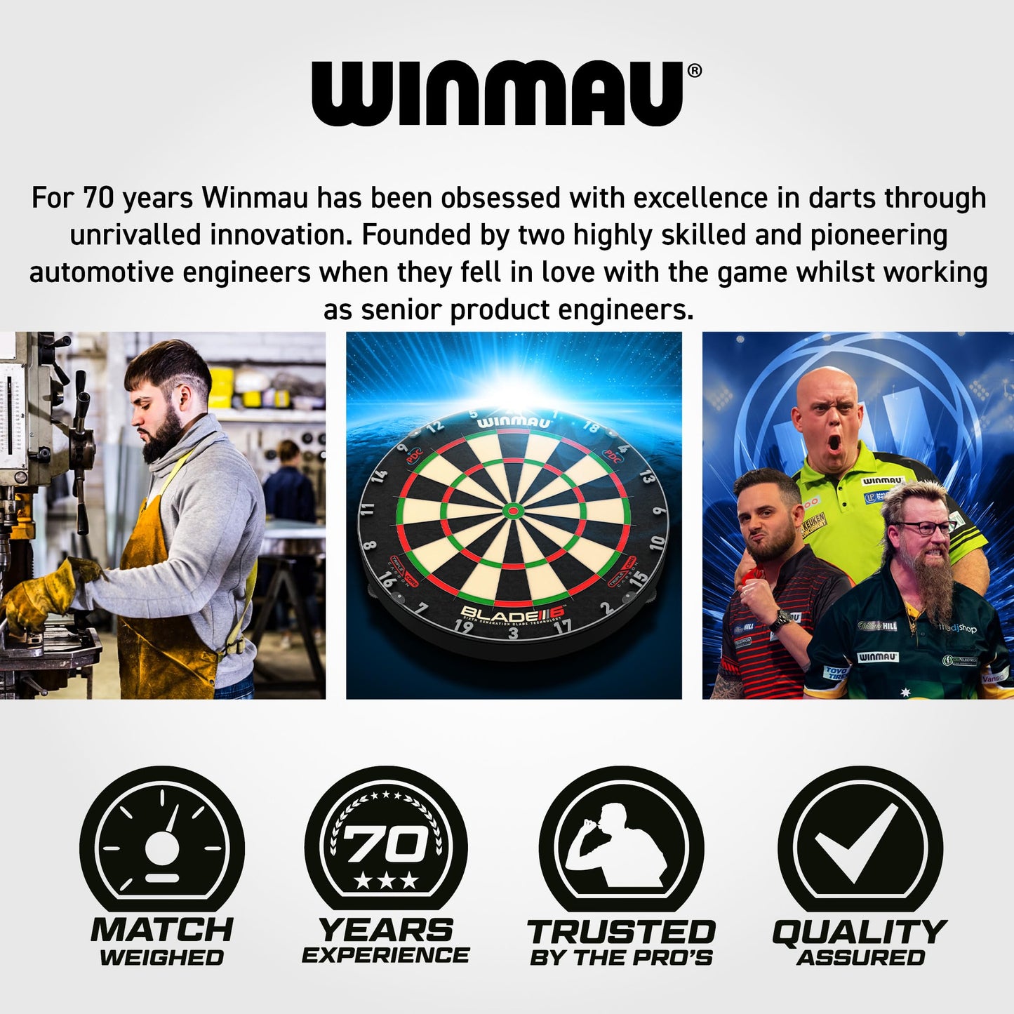 WINMAU Darts Callisto Series 90% Professional Tungsten Steel Tip Darts Set with Dart Flights and Dart Shafts (Stems) - Available in Three Styles - 22g, 23g, 24g, 25g & 26g Dart