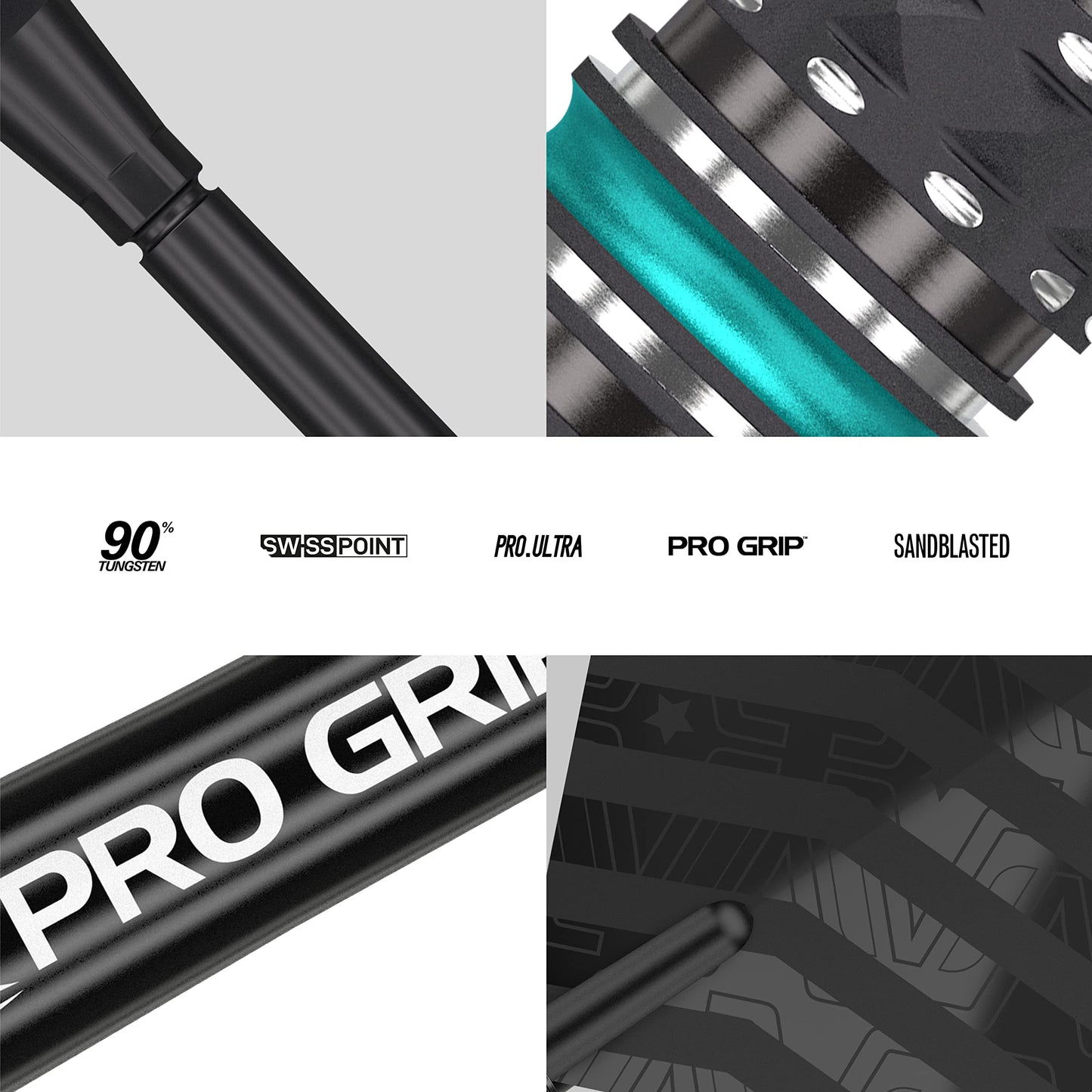 Target Darts Rob Cross Black Edition 90% Tungsten Swiss Point Steel Tip Darts Set