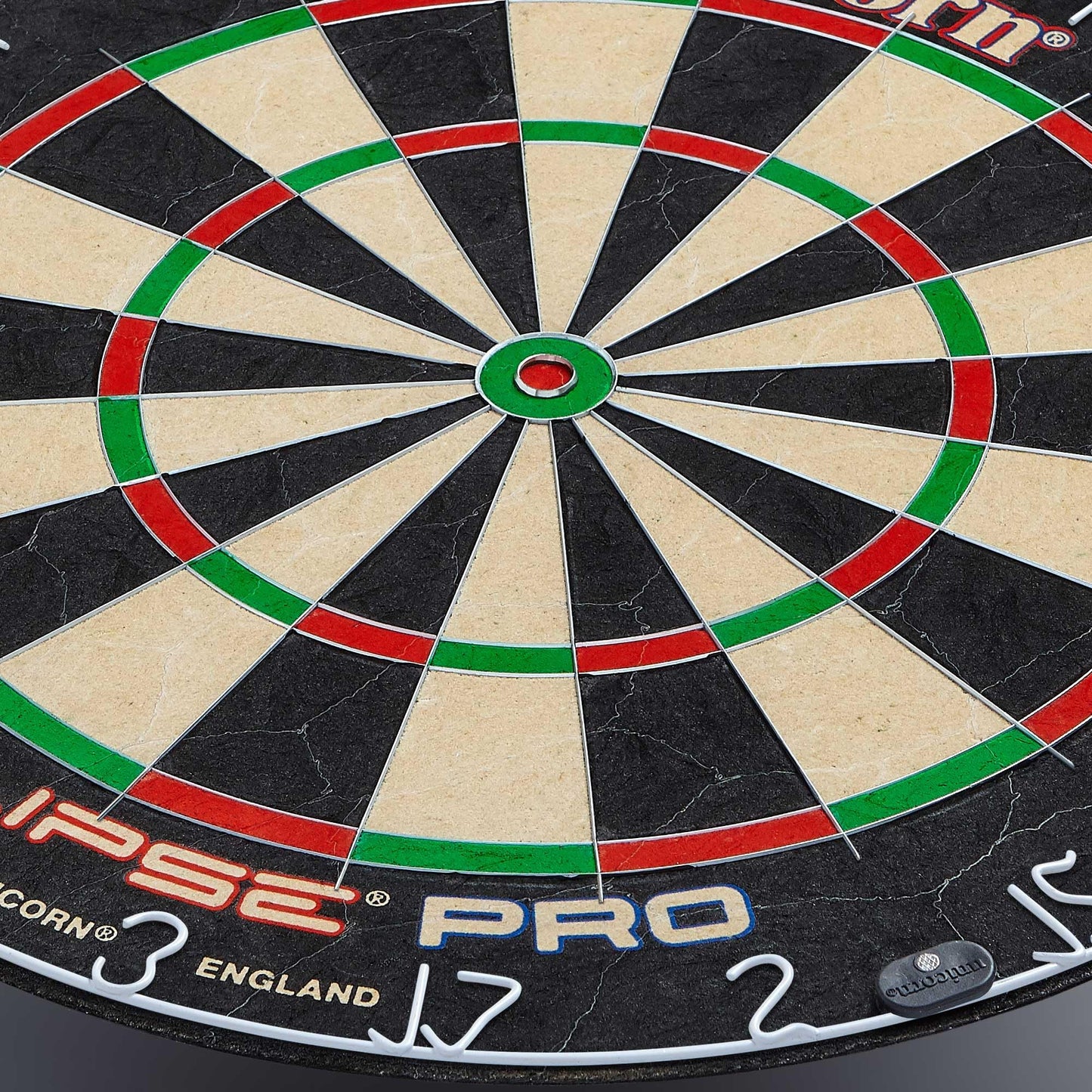 UNICORN Dartboard | Eclipse Pro | Ultra-Visible Number Ring & Spider | Championship Quality Sisal Bristle | Staple-Free Construction