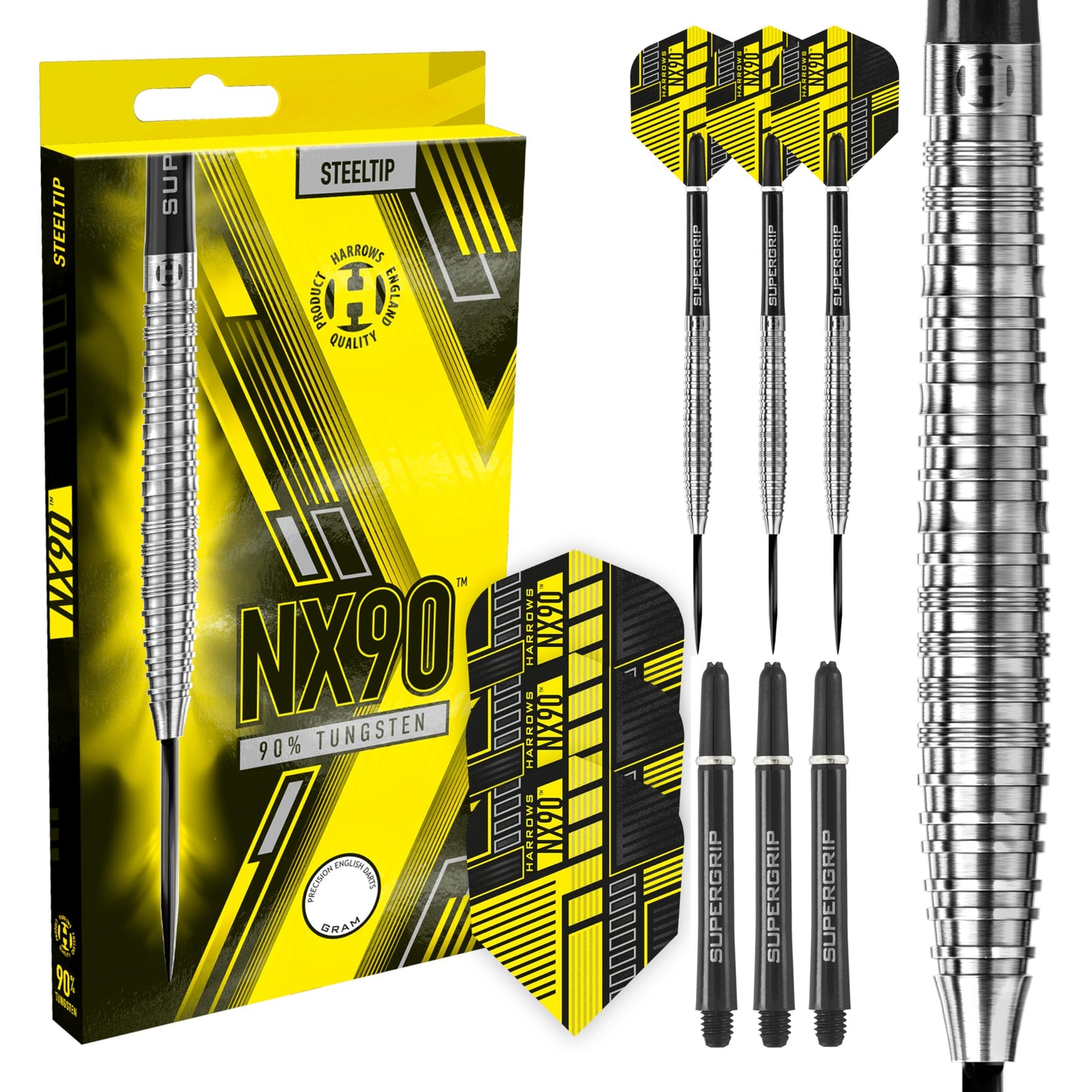 Harrows NX90 90% Tungsten Steel Tip Darts
