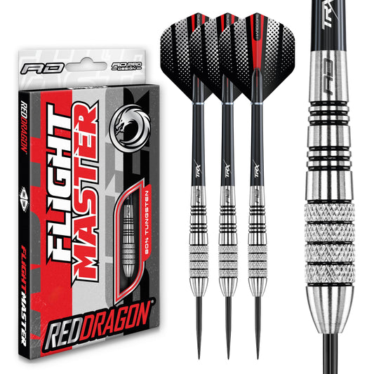 RED DRAGON Darts – Sidewinder Series – Professional 80% Tungsten Darts Set with Dart Flights and Shafts – Available in 23, 25, 27g & 30 grams