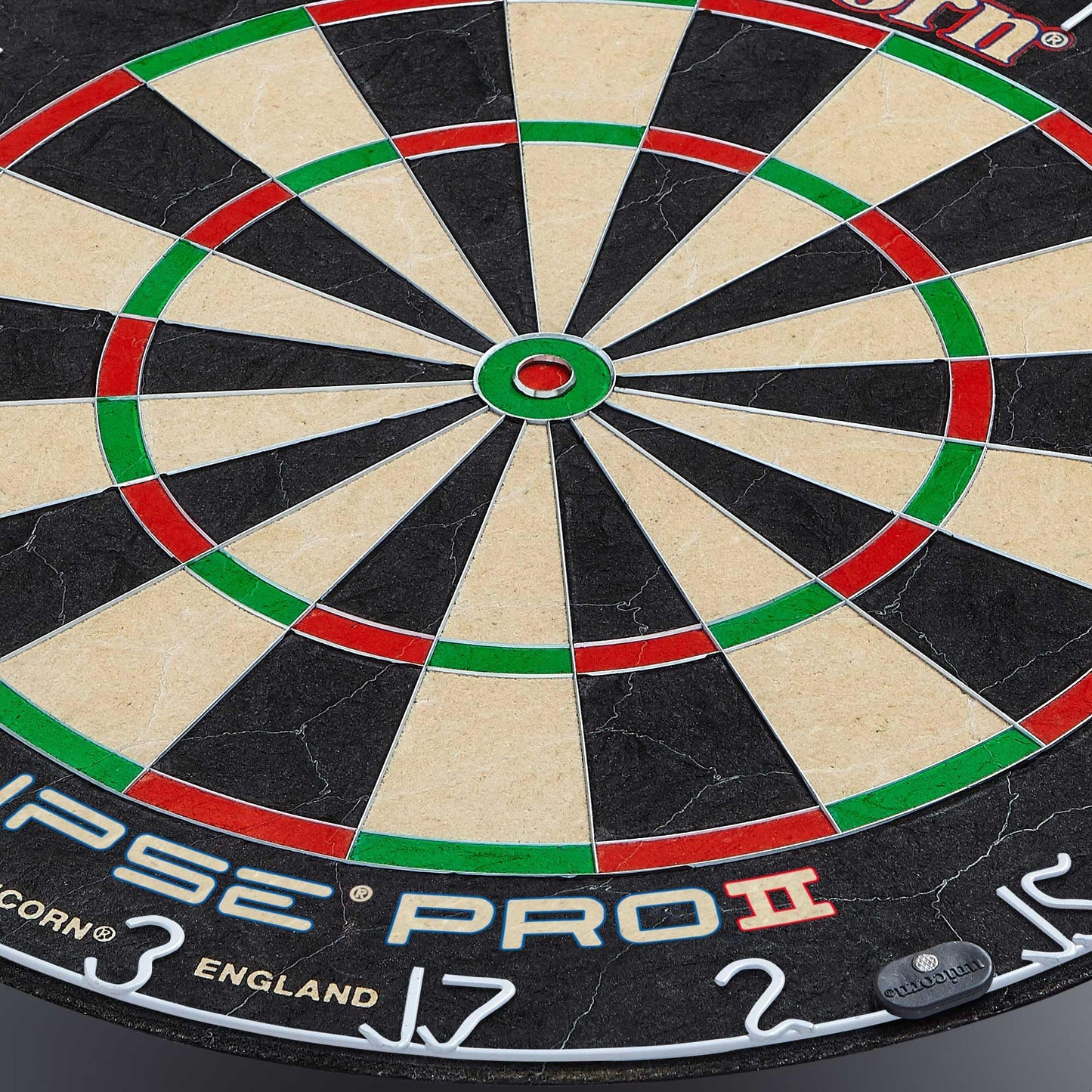 UNICORN Dartboard | Eclipse Pro 2 | Flat Profile Number Ring | Championship Quality Sisal Bristle | Staple-Free Construction