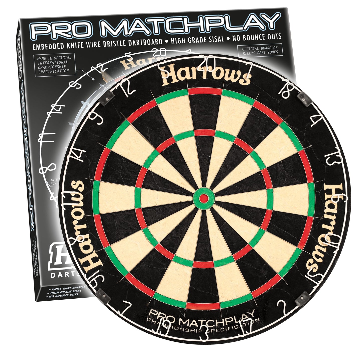 Harrows Dart Boards I Dartboard Official Size I Darts Board with Ultra Thin Knife Wire for Maximum Scoring I Compatible with Dart Board Stand, Dart Board Lighting, Dartboard Cabinet